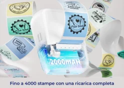 Munbyn FunMaker226 Stampante per Etichette Portatile Bluetooth