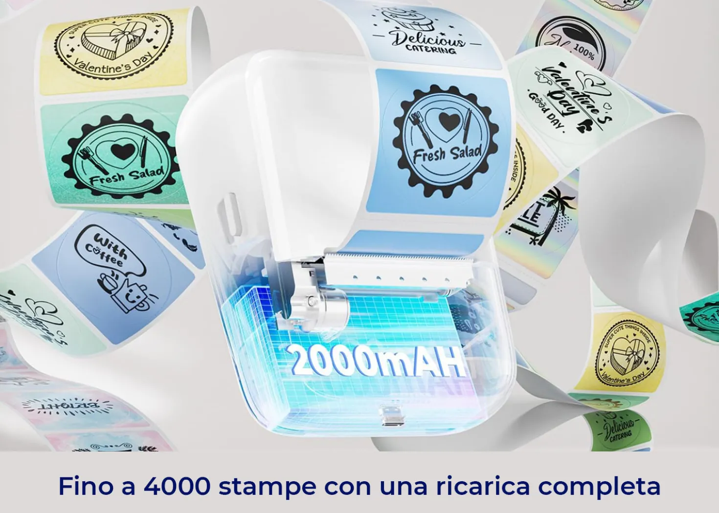 Munbyn FunMaker226 Stampante per Etichette Portatile Bluetooth