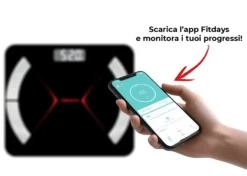 Necchi Bilancia Pesapersone NC220 con Bluetooth e app Fitdays