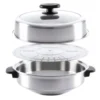 Necchi Chef Genio Set Vaporiera in Acciaio Inox