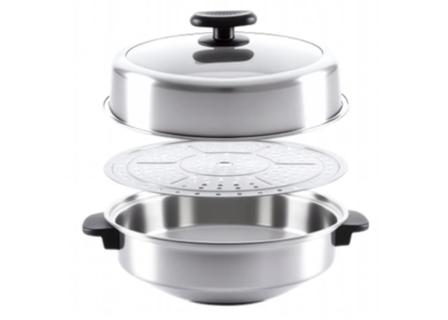 Necchi Chef Genio Set Vaporiera in Acciaio Inox