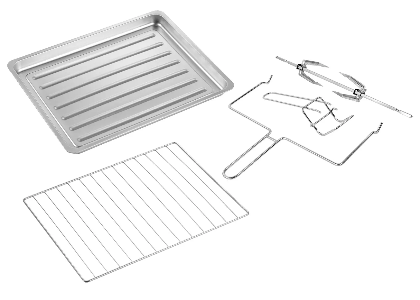 Necchi Forno Elettrico Ventilato 60L con Girarrosto DN60K-RML