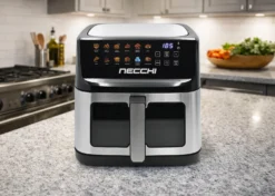 Necchi Friggitrice ad Aria 11L Doppia Resistenza 1800W + 500W