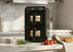 Necchi NK122 Friggitrice ad aria verticale con doppio cestello 11l