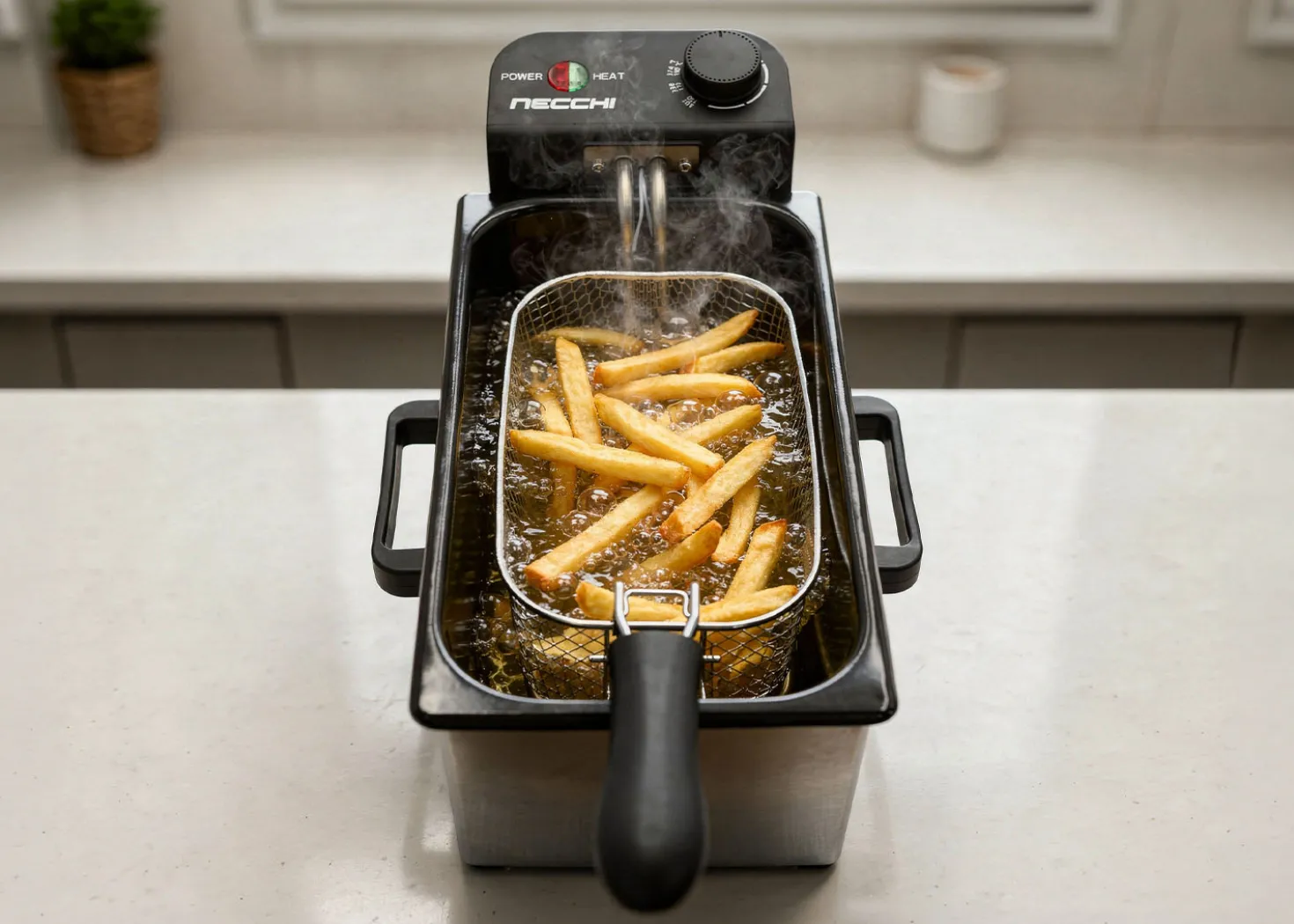 Necchi NK6301 Friggitrice Elettrica ad Olio 3L