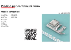 Necchi Piedino per Cordoncini 5mm
