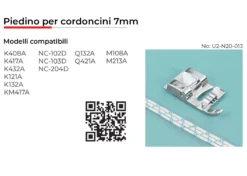 Necchi Piedino per Cordoncini 7mm