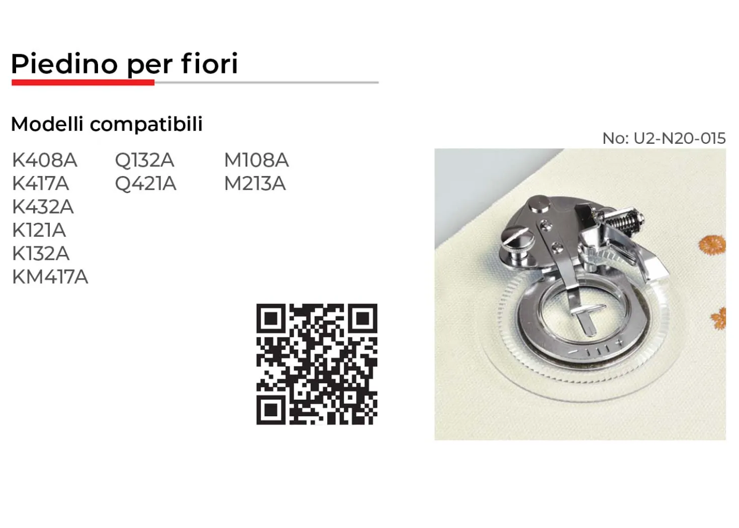 Necchi Piedino per Fiori
