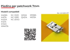 Necchi Piedino per Patchwork 7mm