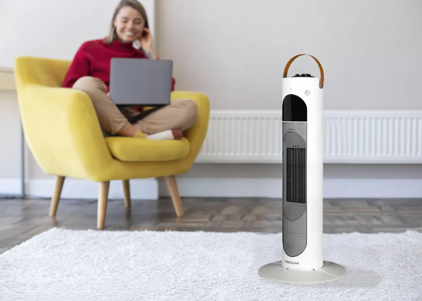 Necchi Termoventilatore Torretta in Ceramica 2000w