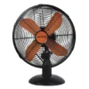 Necchi Ventilatore da Tavolo effetto Legno 35w