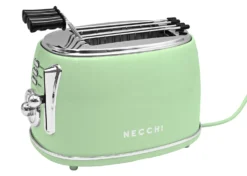 Necchi Vintage Tostapane a 2 pinze Verde Menta