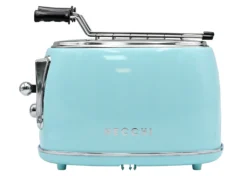 Necchi Vintage Tostapane a 2 pinze Azzurro Pastello
