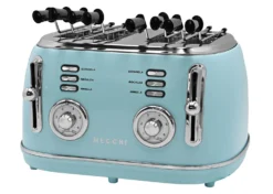 Necchi Vintage Tostapane Sandwich Azzurro Pastello