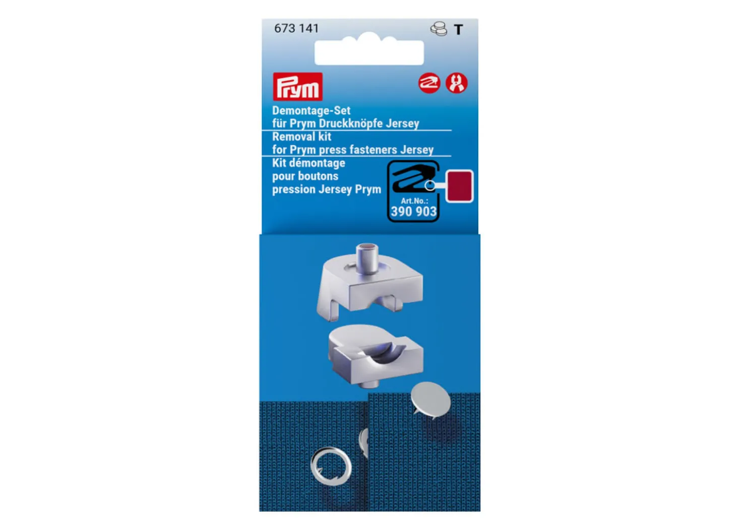 Prym Kit di rimozione per bottoni a pressione Prym Jersey, 8 e 10 mm