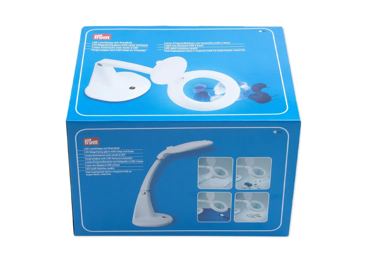 Prym Lampada da Tavola con Lente di Ingrandimento a LED e Morsetto ⌀ 9,5cm
