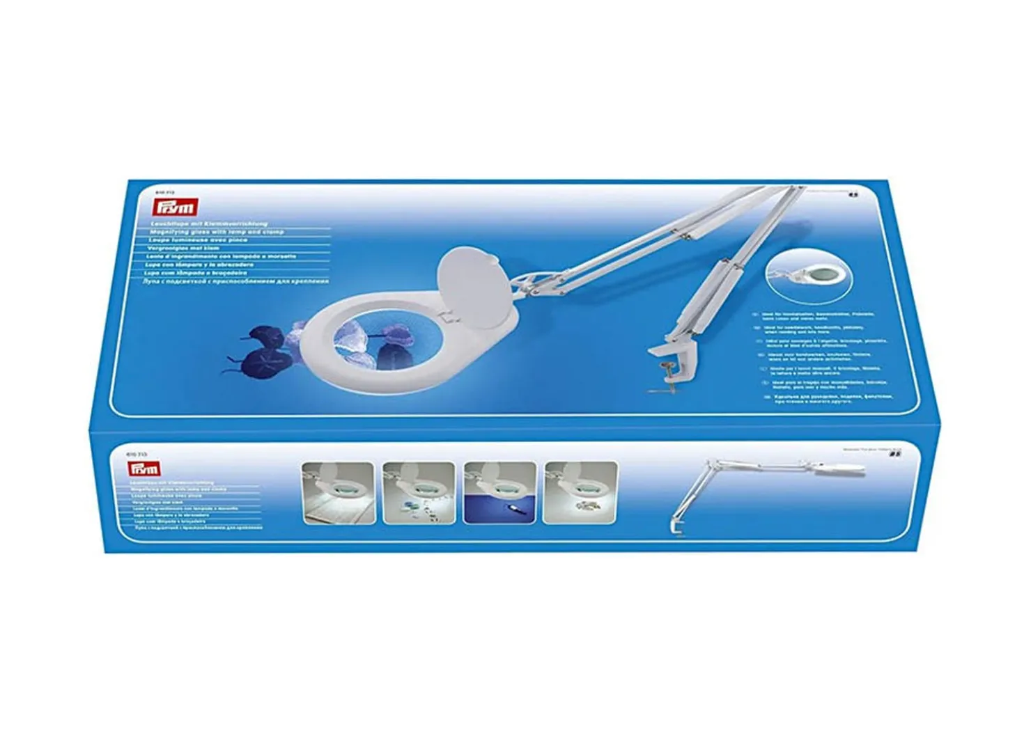 Prym Lente d’Ingrandimento con Lampada e Morsetto ⌀ 12cm
