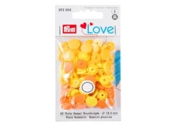 Prym Love Bottoni a Pressione Gialli