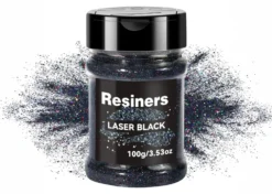 Resiners Glitter olografico ultra-fine 100g Nero