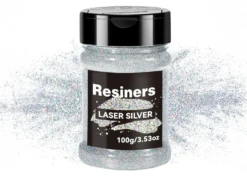Resiners Glitter olografico ultra-fine 100g Argento