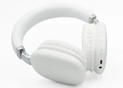 Seleco Super Bass Cuffie Wireless Bluetooth con Cancellazione Rumore Bianco