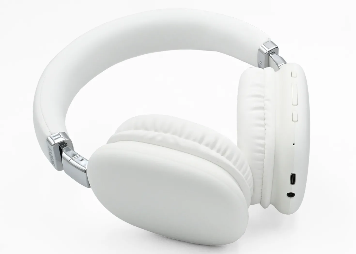 Seleco Super Bass Cuffie Wireless Bluetooth con Cancellazione Rumore Bianco