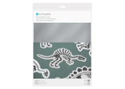 Silhouette Carta adesiva argento metallizzato spazzolato