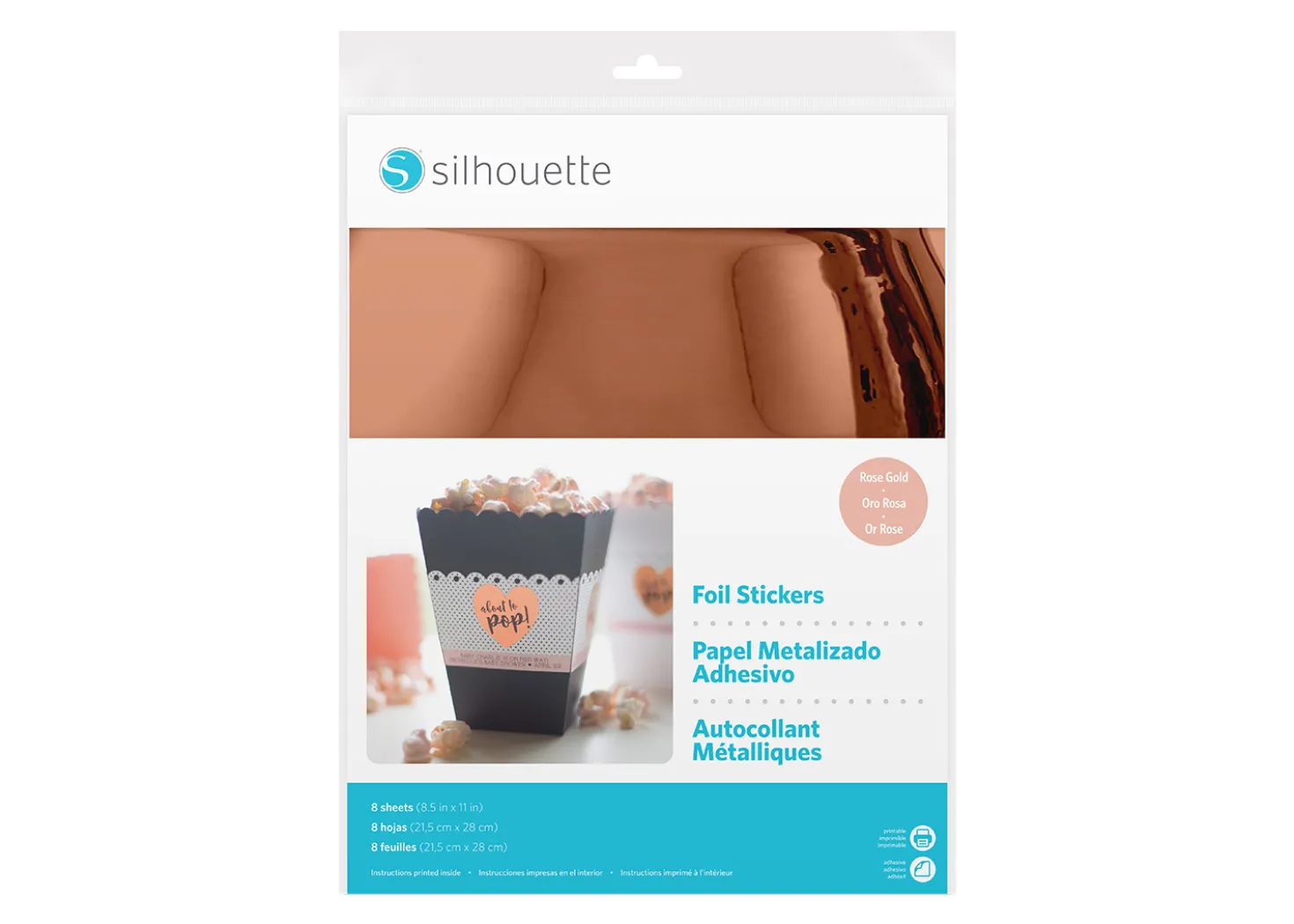 Silhouette Fogli adesivi Foil Oro Rosa