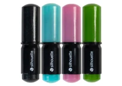 Silhouette Penne Glitter 4 pezzi Nero, Rosa, Verde, Azzurro