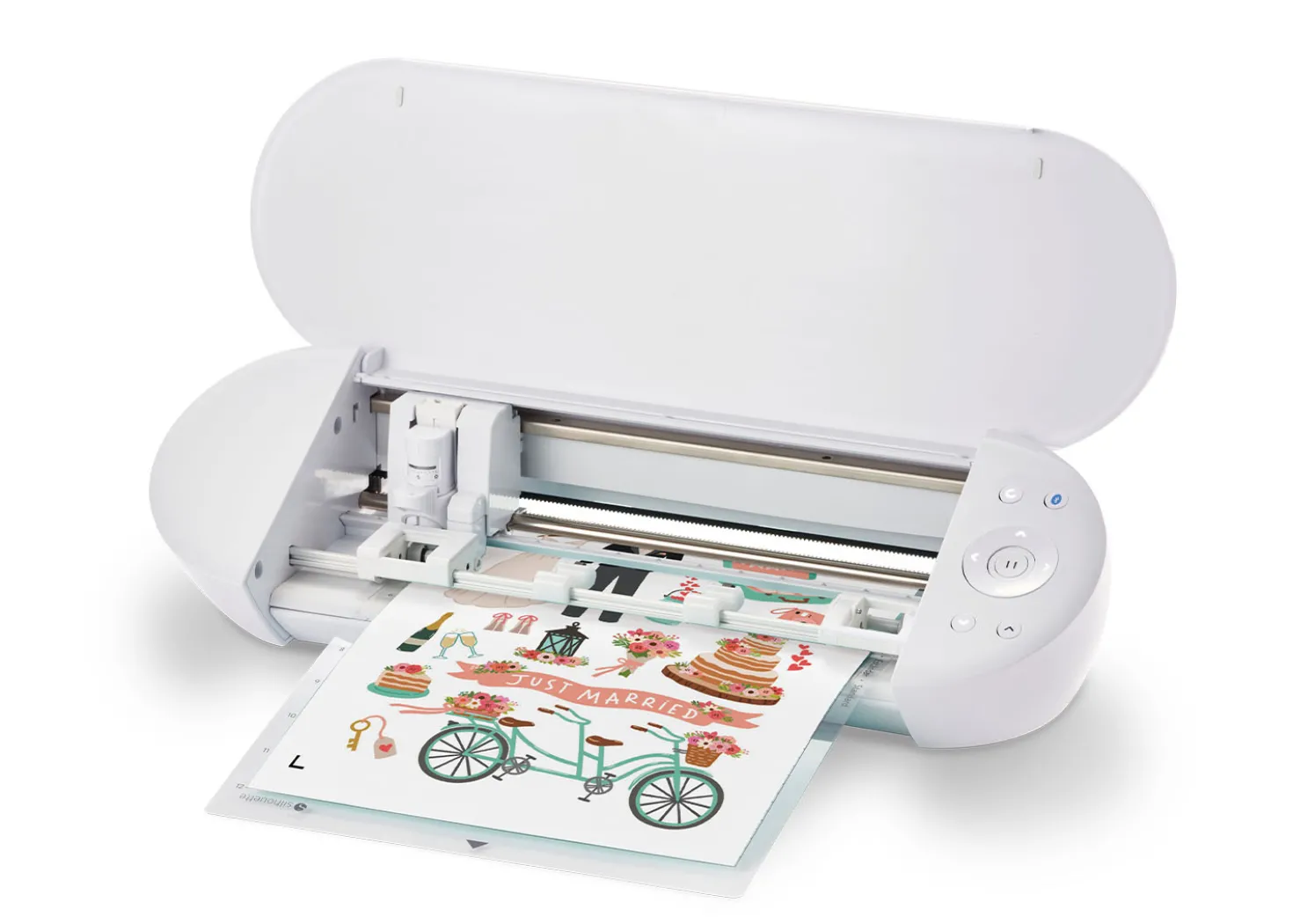 Silhouette Plotter da Taglio Portrait 4 Bianco