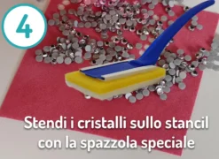 Silhouette Strass Giallo 16ss
