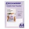 Teckwrap Carta Transfer Inkjet per Tessuti Chiari e Scuri Bianco Opaco 15pz Formato A4