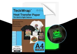 Teckwrap Carta Transfer Inkjet Fosforescente 15pz Formato A4
