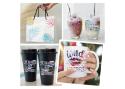 Teckwrap Kit Di 9 Fogli In Vinile Glitter a Fantasia 30,5cmx30,5cm