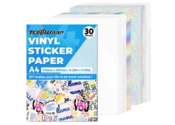 Teckwrap Kit di Vinili Stampabili Assortiti + Fogli Laminati 30pz