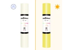 Teckwrap Termoadesivo Cambia Colore Bianco-Giallo 30,5cmx1,55m
