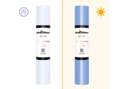 Teckwrap Termoadesivo Cambia Colore Bianco-Celeste 30,5cmx1,55m