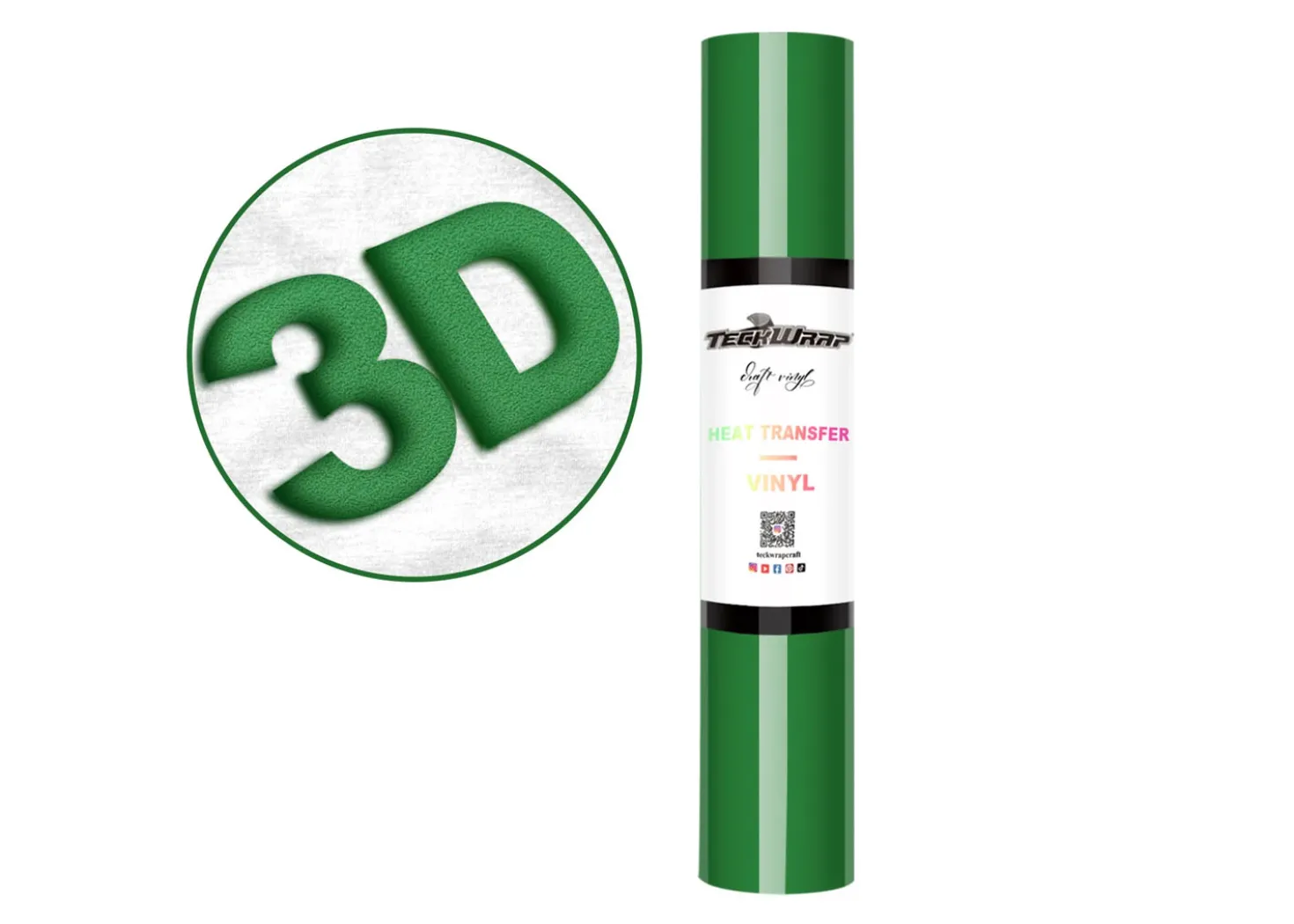 Teckwrap Termoadesivo effetto 3D Verde Scuro 25,4cmx1,5m