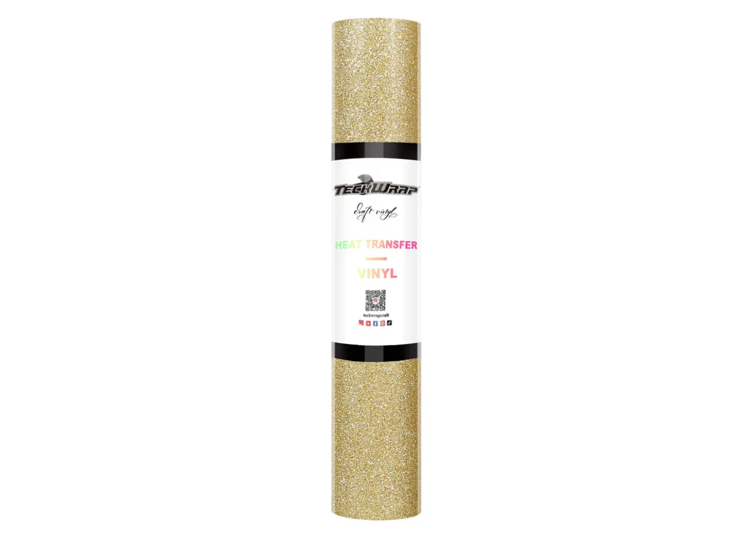 Teckwrap Termoadesivo Glitterato Oro Champagne 30,5cmx1,55m