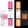 Teckwrap Termoadesivo Glow in the Dark effetto 3D Rosa Neon 25,4cmx1,5m
