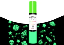 Teckwrap Termoadesivo Glow in the Dark Verde 25cmx1,55m