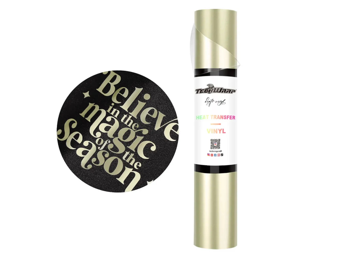 Teckwrap Termoadesivo Metallico Perlato Oro Freddo 30,5cmx1,55m