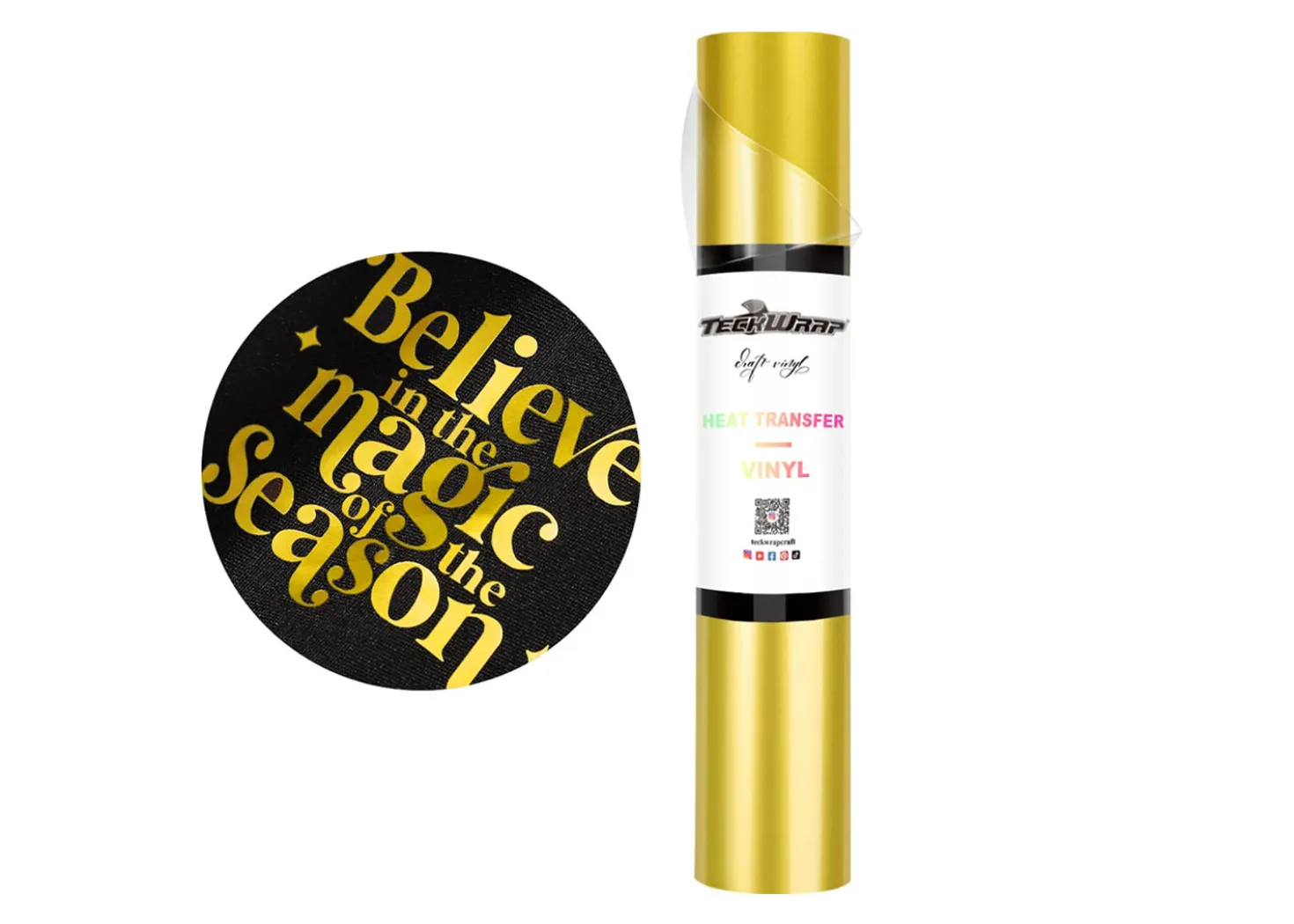Teckwrap Termoadesivo Metallico Perlato Oro Caldo 30,5cmx1,55m