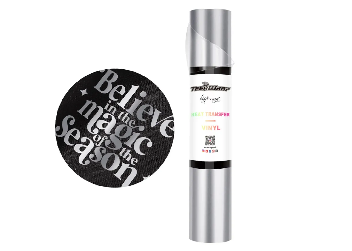 Teckwrap Termoadesivo Metallico Perlato Argento 30,5cmx1,55m