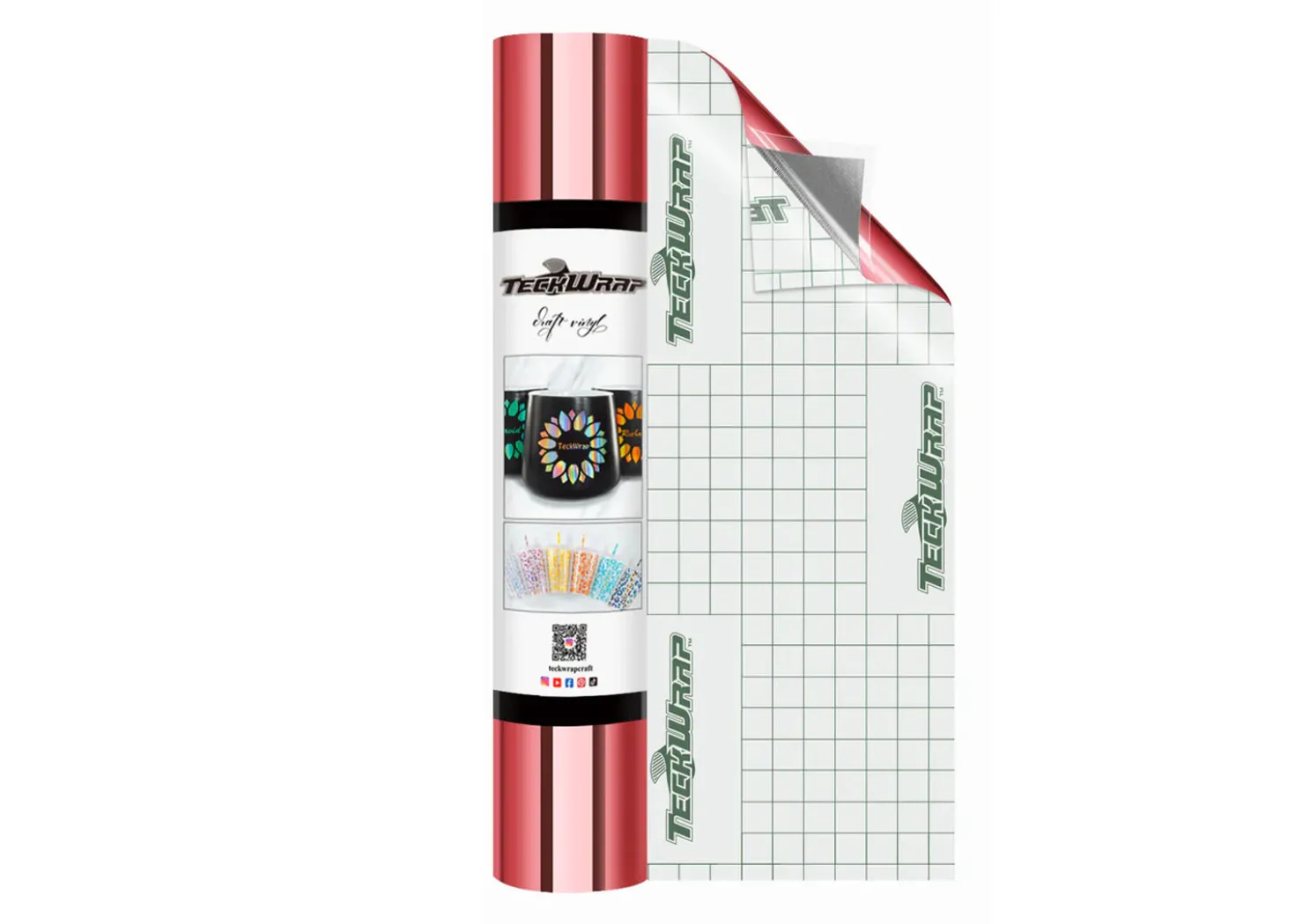 Teckwrap Vinile Metallico Rosa Begonia 30cmx1,55m