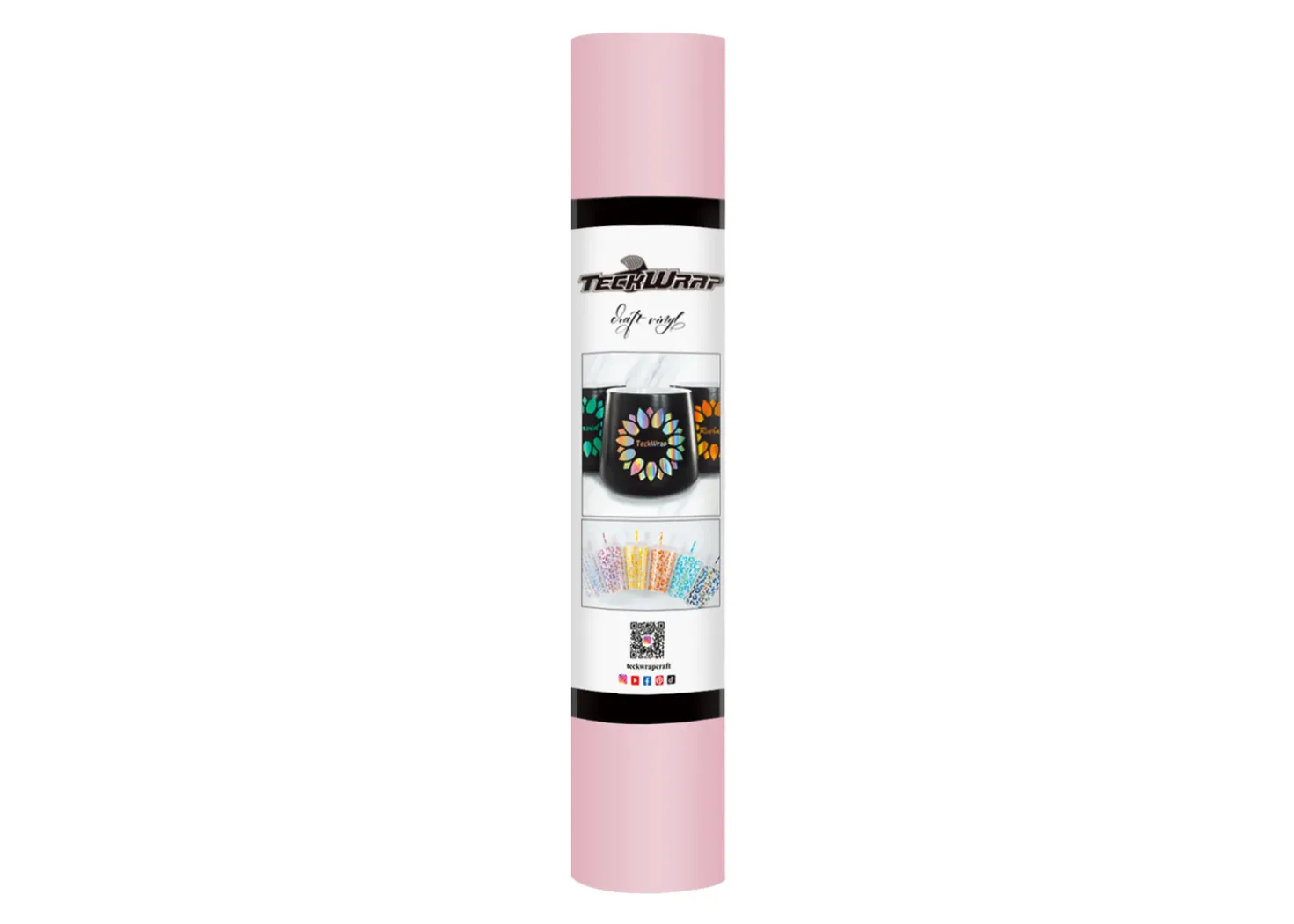 Teckwrap Vinile Permanente Opaco Rosa Baby 30cmx1,55m