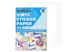 Teckwrap Vinile Stampabile Bianco Glossy 15pz