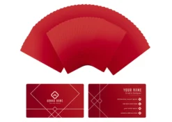 XTool Biglietti da Visita in Metallo Rosso 60pz 8,6cmx5,4cm