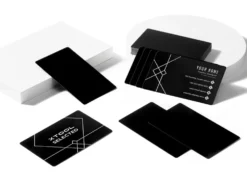 XTool Biglietti da Visita in Metallo Nero 60pz 8,6cmx5,4cm