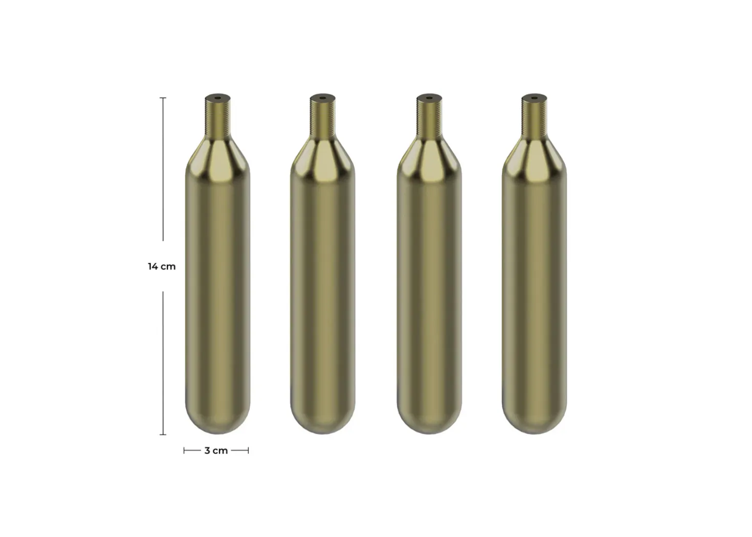 XTool Bottiglie di CO2 per Fire Safety Set 4pz
